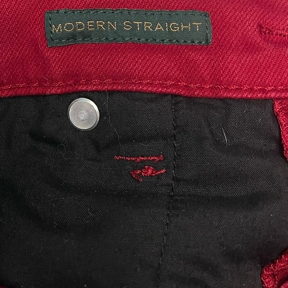 Lauren Ralph Lauren Modern Straight Jeans - Red size 10 - Picture 6 of 7